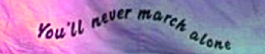 Part of the UCU banner with the slogan "You'll never march alone"